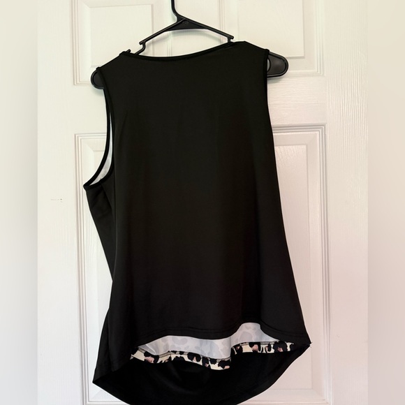 Worn once Black cheetah tank top 2XL - Picture 3 of 3